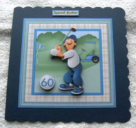 Golf All About How You Stroke Your Balls Decoupage by Margaret Scott