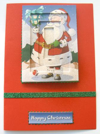 Santa Dude Inverted Pyramid. by Margaret Scott