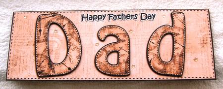Large Dl Fathers Day Dad Clocks 3D Decoupage by Margaret Scott