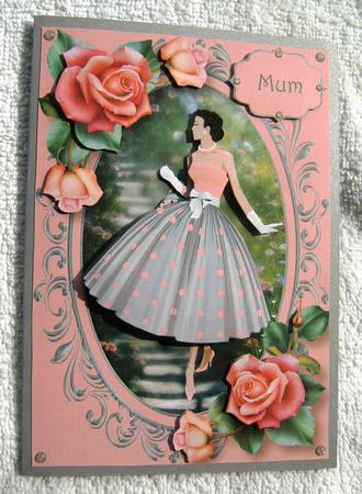 Fabulous Fifties with Downton Roses Mini Kit by Margaret Scott