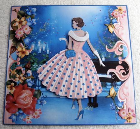 1950's Lady Polka Dots Piano Player Mini Kit by Margaret Scott