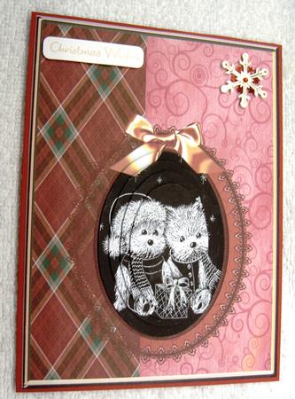 2 Westies and Tartan Decoupage Kit by Margaret Scott