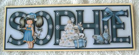 Make a Wish Sophie Large Dl Name Card by Margaret Scott