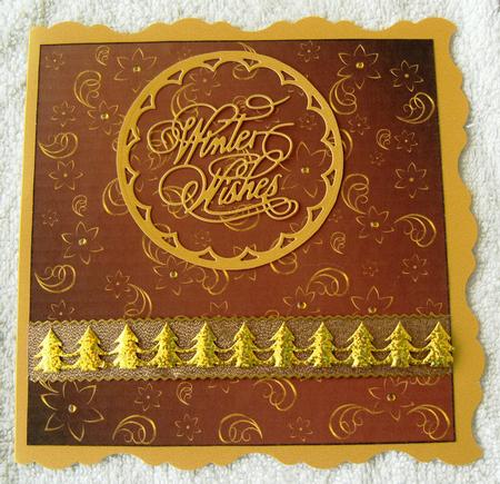 Swirls & Flowers 7x7 Dark Metallic Card Bases Kit by Margaret Scott