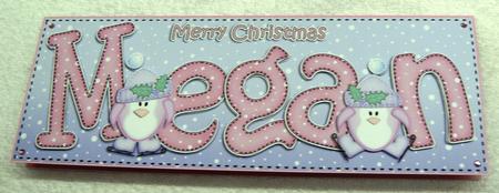 Large Dl Christmas Megan Penguins 3D Decoupage by Margaret Scott