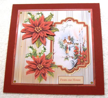 Going to Church 7x7 Card with Decoupage by Margaret Scott