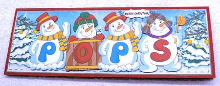 Snowmen Names Large Dl - Pops by Margaret Scott