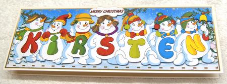 Snowmen Names Large Dl - Kirsten by Margaret Scott