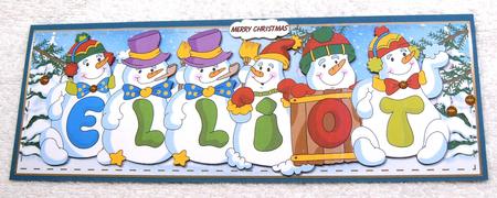 Snowmen Names Large Dl - Elliot by Margaret Scott