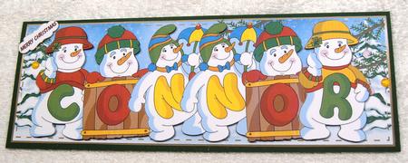 Snowmen Names Large Dl - Connor by Margaret Scott