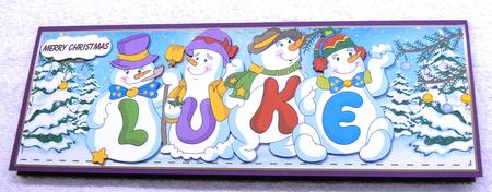 Snowmen Names Large Dl - Luke 2 by Margaret Scott