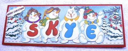 Snowmen Names Large Dl - Skye by Margaret Scott