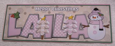 Cute Snowman Laila Large Dl by Margaret Scott