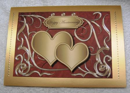 Hearts & Swirls Anniversary/ Wedding Topper 8 by Margaret Scott