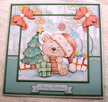 Cardtopper with Insert Thanks for the Presents 728 by Margaret Scott