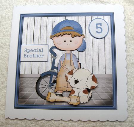 Good Friends 7x7 Card with Decoupage by Margaret Scott