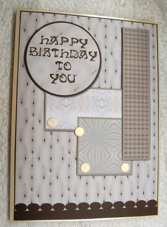 Male Quick Birthday Card 1 by Margaret Scott