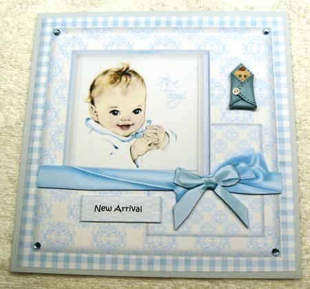 New Baby Boy Vintage 3 by Margaret Scott