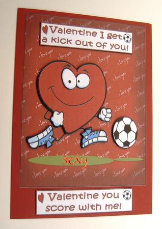 Football Valentine by Margaret Scott