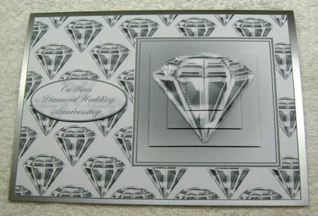 Diamond Wedding/engagement Card Front by Margaret Scott