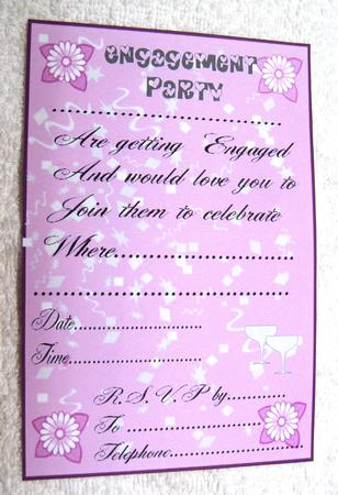 Engagement Invites Pink by Margaret Scott