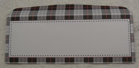 10 Mini Dl (80 x 215mm) Tartan Envelope Kit by Margaret Scott