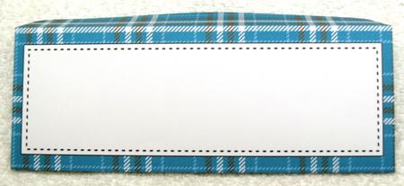 10 Mini Dl (80 x 215mm) Tartan Envelope Kit by Margaret Scott