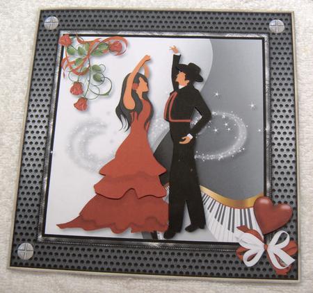 Two to Tango Card Topper by Margaret Scott