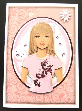 Rich Shade Flourishes & Butterflies A5 Card Front by Margaret Scott