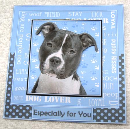 Staffie Dog Lover by Margaret Scott