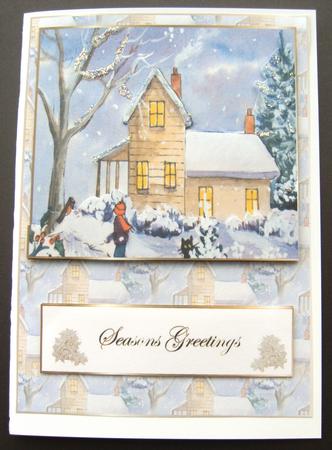 In the Garden at Christmas by Margaret Scott