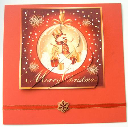 Snowman Bauble 3 by Margaret Scott