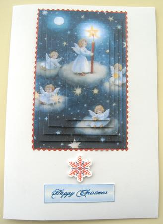 Christmas Angels Lite Up the Sky Pyramid Toppers by Margaret Scott