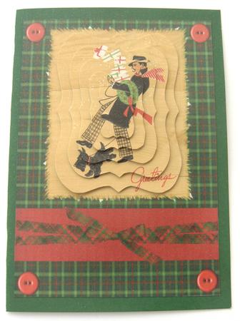 Art Deco Era Man with Gifts Bracket Pyramid by Margaret Scott