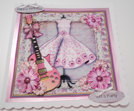 Lets Dance 8x8 Card Front Kit by Margaret Skinner