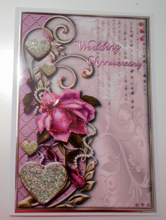 Dripping Pearls Card Topper by Margaret Skinner