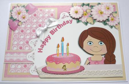 Pink Birthday Girl by Margaret Skinner