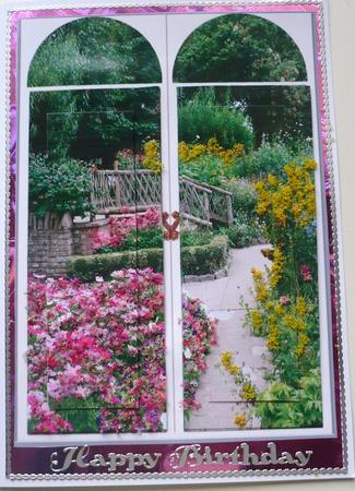 Through the Window Spring Garden by Margaret Skinner