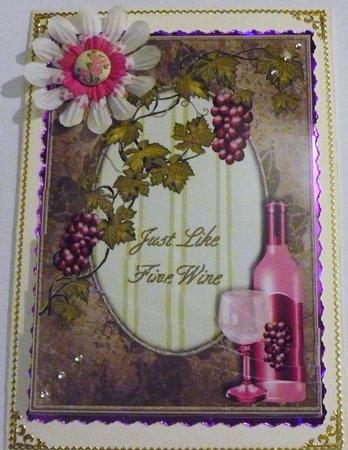 Just Like Fine Wine Wave Stacker by Margaret Skinner