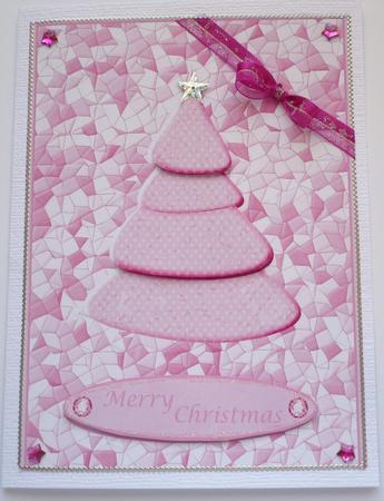 Contemporary Christmas (pink) by Margaret Skinner