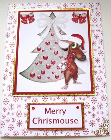 Little Coy Xmas Mouse by Margaret Skinner