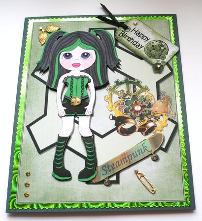 Steampunk Goth Girl by Margaret Skinner