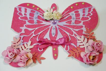 209 Butterfly Shaped Card by Margaret Skinner