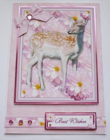 Deer Among the Flowers by Margaret Skinner