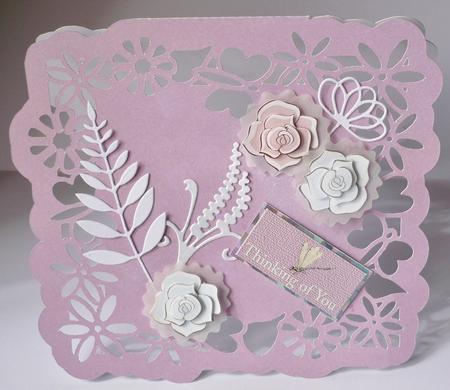Floral Border Card by Margaret Skinner