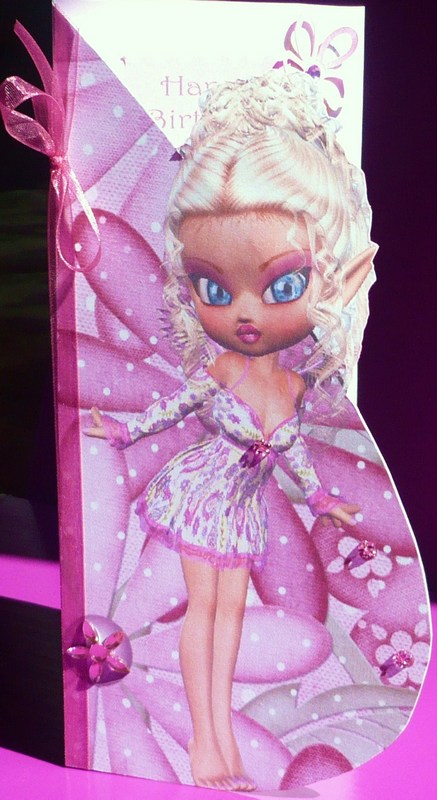 Blyth Fairy Teardrop Card by Margaret Skinner