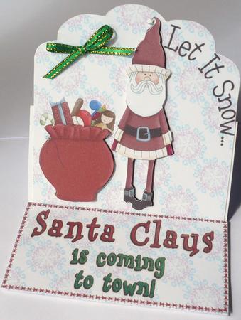 Santa Easel Card by Margaret Skinner