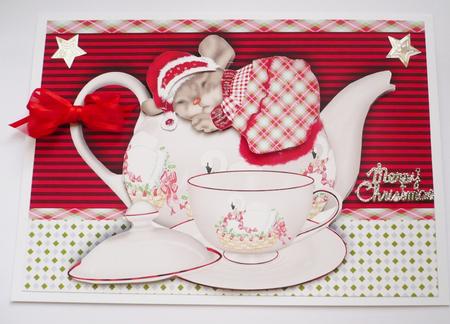Night Before Christmas Quick Card with Mouse by Margaret Skinner
