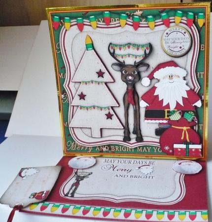 Rudolph Makes It Merry and Bright! 2 Page Mini-kit by Margaret Skinner