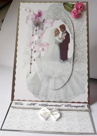 Wedding Easel Card by Margaret Skinner